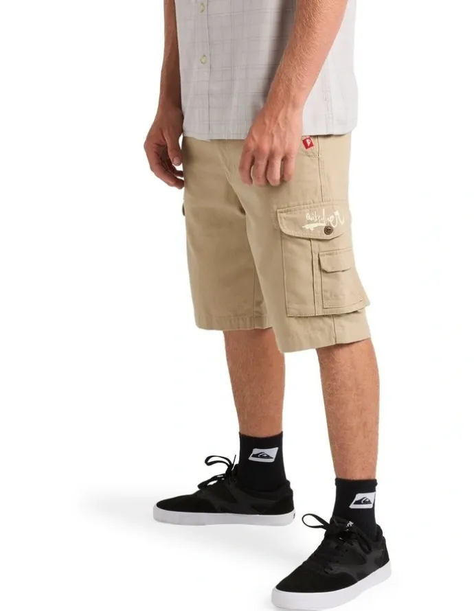 Quiksilver Critical Battle Cargo Shorts in Brown