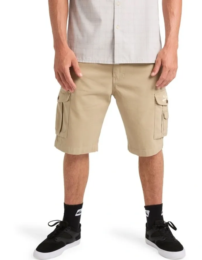 Quiksilver Critical Battle Cargo Shorts in Brown