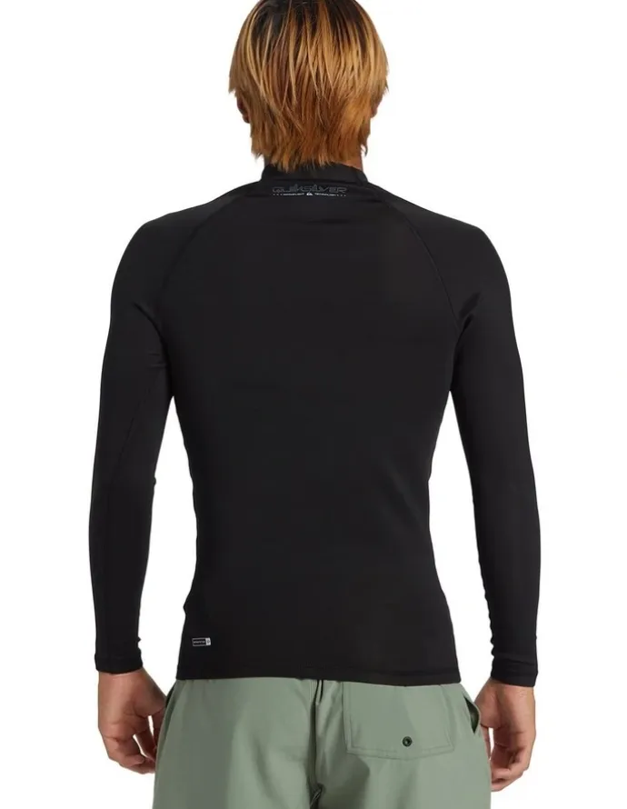 Quiksilver Everyday Heat Long Sleeve UPF 50 Surf T-Shirt in Black