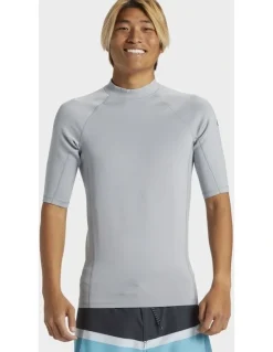 Quiksilver Everyday Heat Short Sleeve Upf 50 Rash Vest Grey