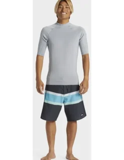 Quiksilver Everyday Heat Short Sleeve Upf 50 Rash Vest Grey