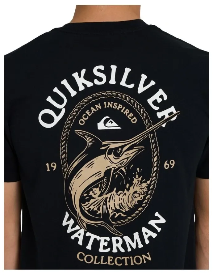 Quiksilver Hard Line T-Shirt In Black
