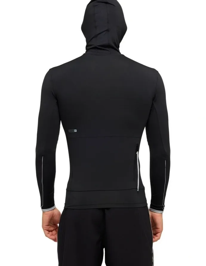 Quiksilver Highline UPF50 Hooded Long Sleeve Rashguard Black