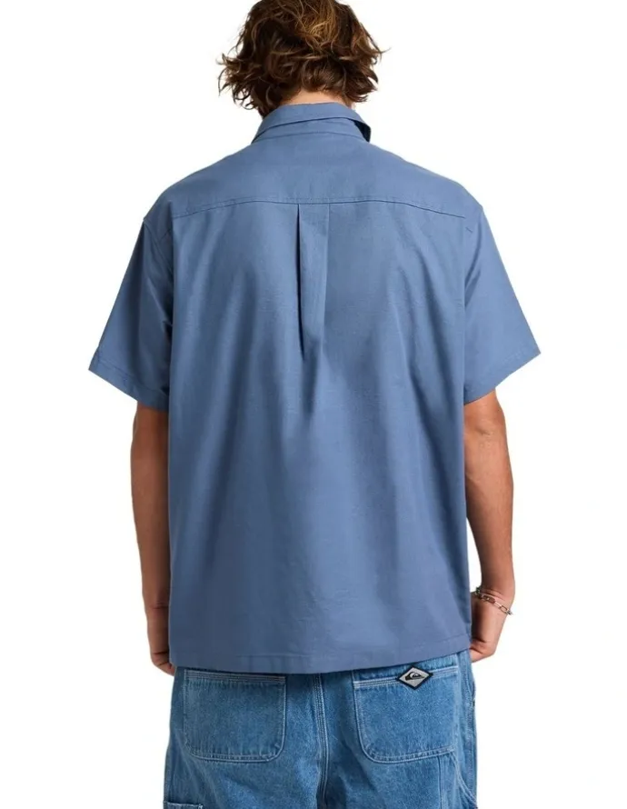 Quiksilver Liquid Short Sleeve Shirt China Blue