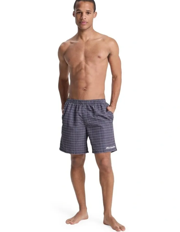 Quiksilver Mercury Volley 18 Swim Shorts Black Mercury Mini Check