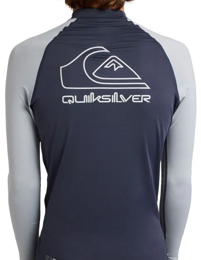 Quiksilver On Tour Long Sleeve Rash Vest in Black