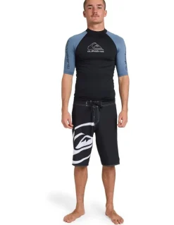 Quiksilver On Tour Rash Vest in Blue