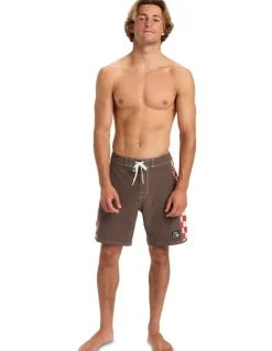 Quiksilver Original Arch 18 Shorts in Chocolate Brown