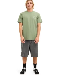 Quiksilver Original Stamp T-Shirt In Sea Spray