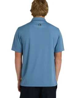 Quiksilver Pacific Polo Short Sleeve Shirt Coronet Blue