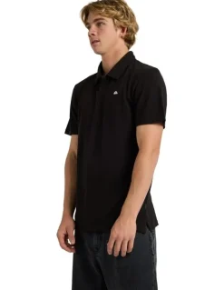 Quiksilver Pique Polo Shirt Black