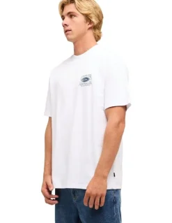 Quiksilver Retro Lock Up T-Shirt In White