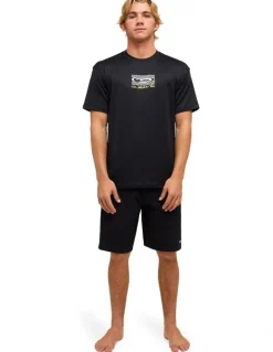 Quiksilver Sea Drip Surf Shirt in Black
