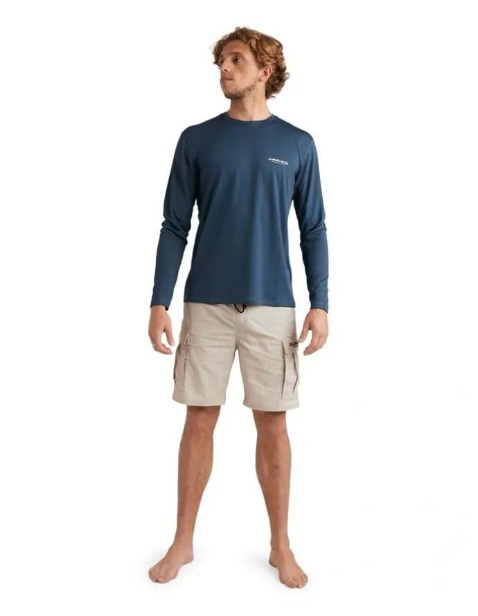 Quiksilver Sea Grass Long Sleeve Rash Vest in Assorted