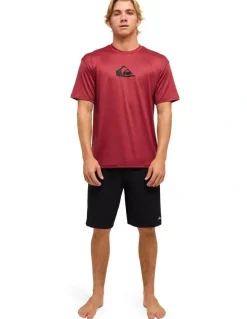 Quiksilver Solid Streak Surf Shirt Burnt Russet