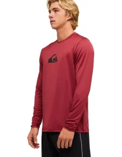 Quiksilver Solid Streak Surf Shirt Burnt Russet