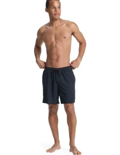 Quiksilver Stretch Printed Volley 17 Swim Shorts Black Quik Thoughts