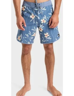 Quiksilver Surfsilk Scallop 18 Board Shorts in Blue