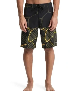 Quiksilver Surfsilk Straight 20 Boardshorts Grape Leaf Natural Block