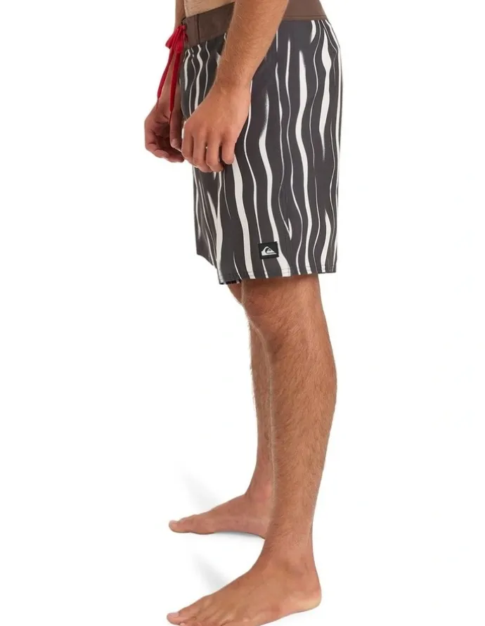 Quiksilver Surfsilk Straight Leg Board Shorts in Black