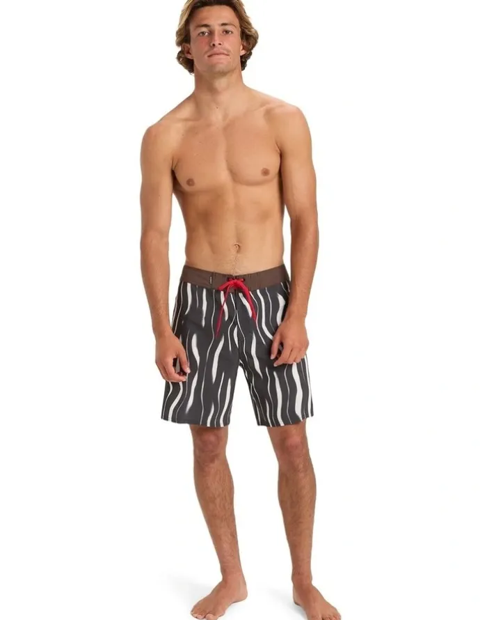 Quiksilver Surfsilk Straight Leg Board Shorts in Black