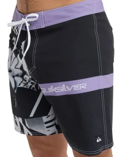 Quiksilver Surfsilk Straight 18 Boardshorts Black Block Momentum