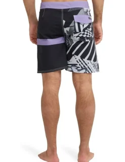 Quiksilver Surfsilk Straight 18 Boardshorts Black Block Momentum