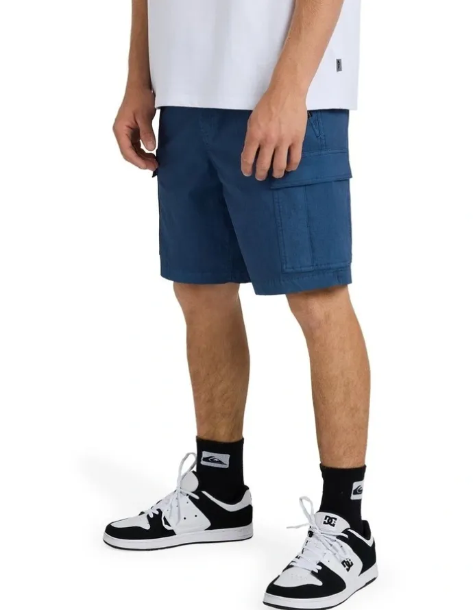 Quiksilver Taxer Surfwash Amphibian 19 Hybrid Shorts Dark Denim