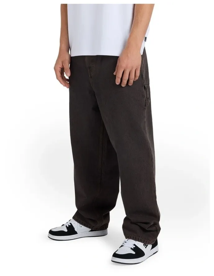Quiksilver YG Baggy Denim Pants Black Black Tint Brown