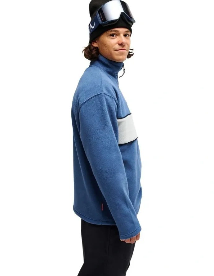 Quiksilver YG Cruz Polar Half Zip Fleece Dark Denim