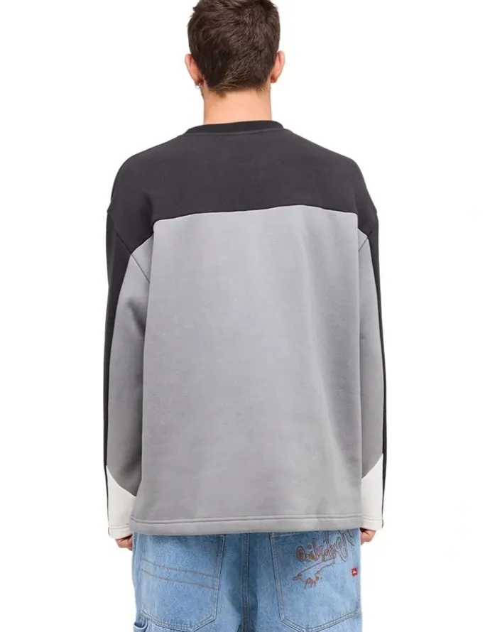 Quiksilver YG Factor Crew Neck Jumper In Quarry