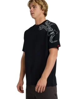 Quiksilver YG Scrawled Oversized T-Shirt Black