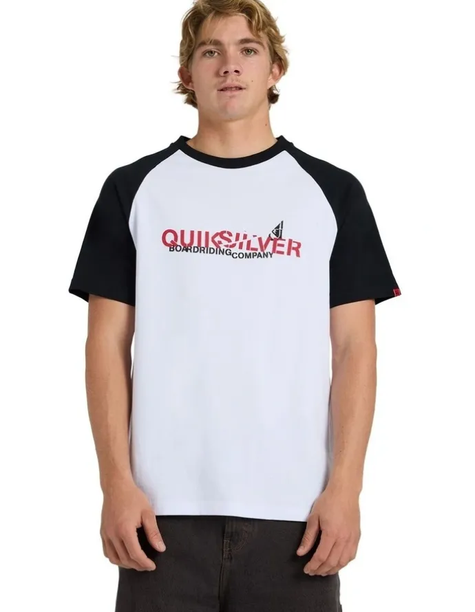 Quiksilver YG Split Raglan Oversized T-Shirt White
