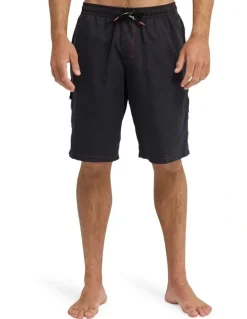 Quiksilver Young Gun Last Stance Volley Swim Shorts 21 in Black