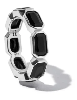 Rawninety Haven Onyx Ring | Silver