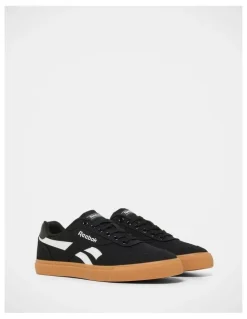 Reebok Court Advance Vulc Sneakers in Jet Black/Tan