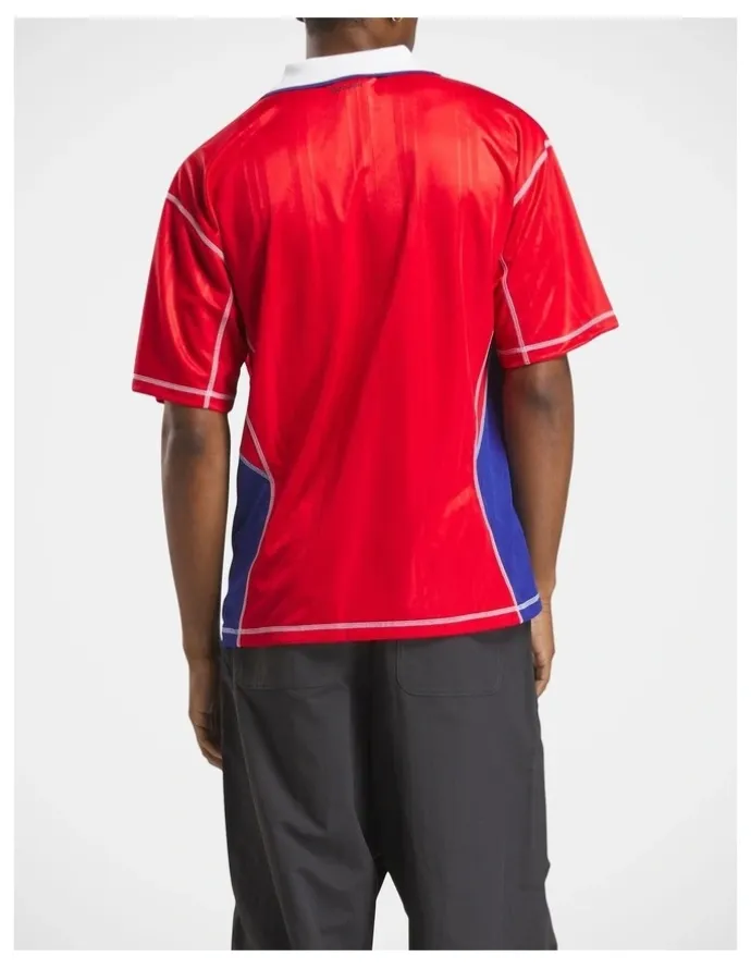 Reebok Obey Jersey Tops In Vector Red