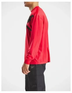 Reebok RI Cross Check Longsleeve Jersey in Vector Red