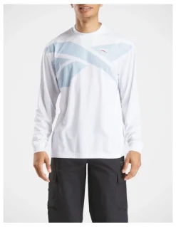 Reebok RI Cross Check Longsleeve Jersey in White