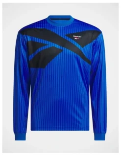 Reebok Ri Cross Check Longsleeve Jersey In Optimum Blue