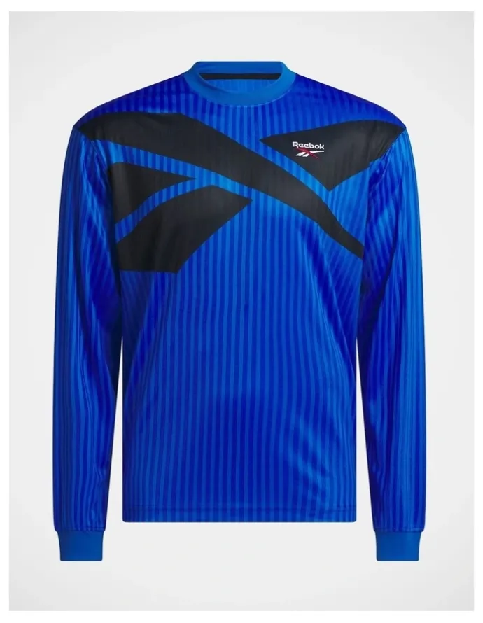 Reebok Ri Cross Check Longsleeve Jersey In Optimum Blue