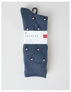 Regatta 3 Pack Drinks Soft Top Socks