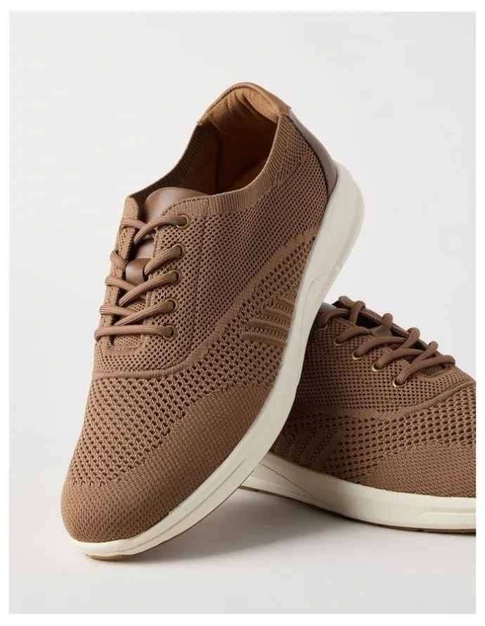 Regatta Bradley Knit Sneaker in Light Brown