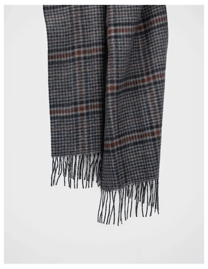 Regatta Check Houdstooth Scarf Winter Accessory Brown