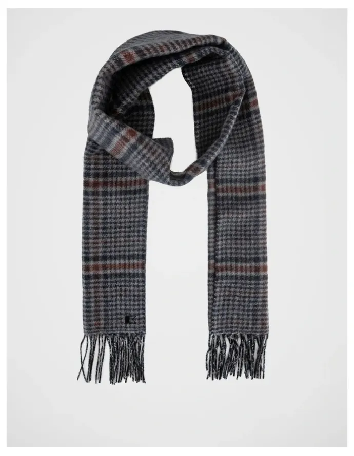 Regatta Check Houdstooth Scarf Winter Accessory Brown
