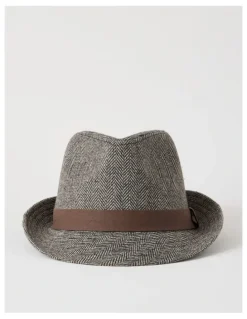 Regatta Melton Trilby Hat Plaid Hat Brown