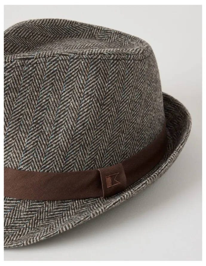 Regatta Melton Trilby Hat Plaid Hat Brown