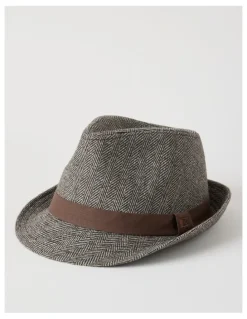 Regatta Melton Trilby Hat Plaid Hat Brown