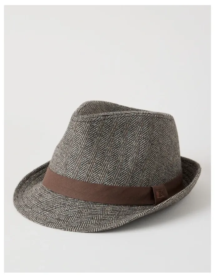Regatta Melton Trilby Hat Plaid Hat Brown