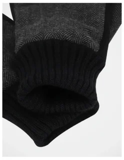 Regatta Men's Herringbone Gloves Winter Accessory Black